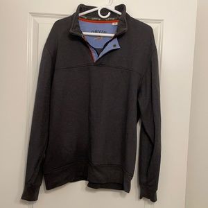 Men’s Orvis quarter zip sweater. Color: Gray Condition:9/10